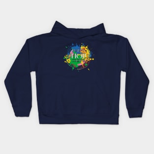 Happy Holi Colorful Kids Hoodie